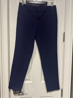 Cynthia Rowley Navy Stretch Casual Pants